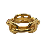 エルメス HERMES ルガデスカーフリング ゴールド メタル レディース スカーフリング