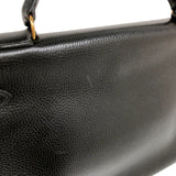 エルメス HERMES ケリー40 〇Ｓ刻印 ブラック×ゴールド金具 アルデンヌ レディース ハンドバッグ