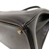 エルメス HERMES ケリー40 〇Ｓ刻印 ブラック×ゴールド金具 アルデンヌ レディース ハンドバッグ