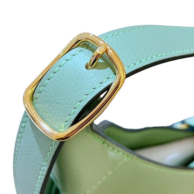 エルメス HERMES トリムデュオ24 Z刻印 ヴェールクリケット/ゴールド金具 エヴァーカラー レディース ショルダーバッグ