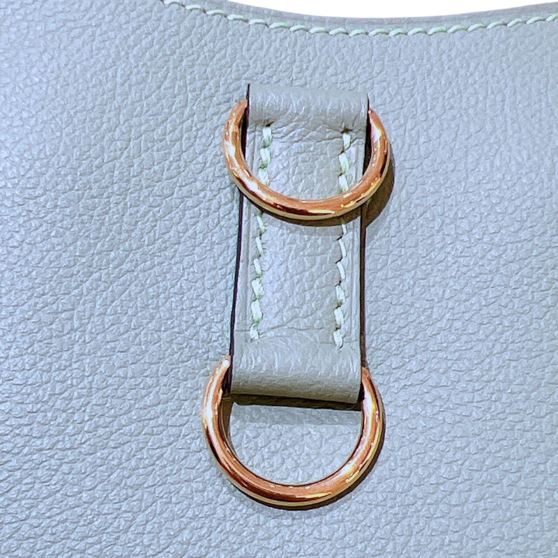 エルメス HERMES トリムデュオ24 Z刻印 ヴェールクリケット/ゴールド金具 エヴァーカラー レディース ショルダーバッグ