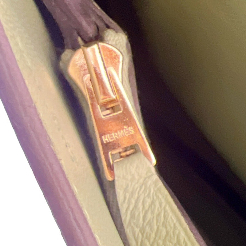 エルメス HERMES トリムデュオ24 Z刻印 ヴェールクリケット/ゴールド金具 エヴァーカラー レディース ショルダーバッグ