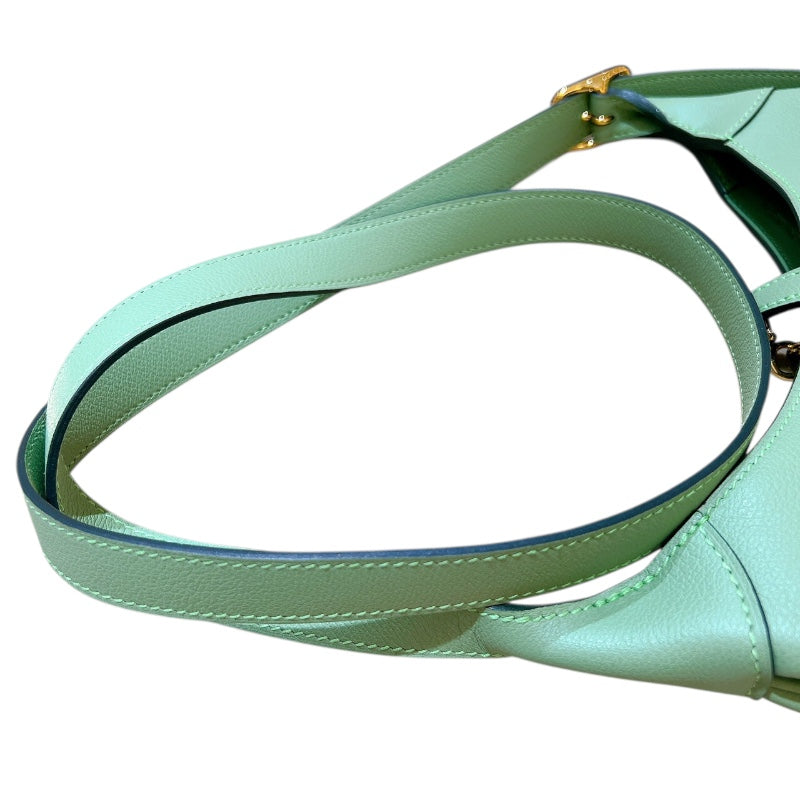 エルメス HERMES トリムデュオ24 Z刻印 ヴェールクリケット/ゴールド金具 エヴァーカラー レディース ショルダーバッグ