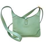 エルメス HERMES トリムデュオ24 Z刻印 ヴェールクリケット/ゴールド金具 エヴァーカラー レディース ショルダーバッグ