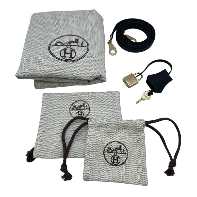 エルメス HERMES ケリー25　内縫い W刻 ブラック GD金具 トゴ レディース ショルダーバッグ