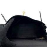 エルメス HERMES ケリー28 W刻 ブラック GD金具 トゴ レディース ショルダーバッグ