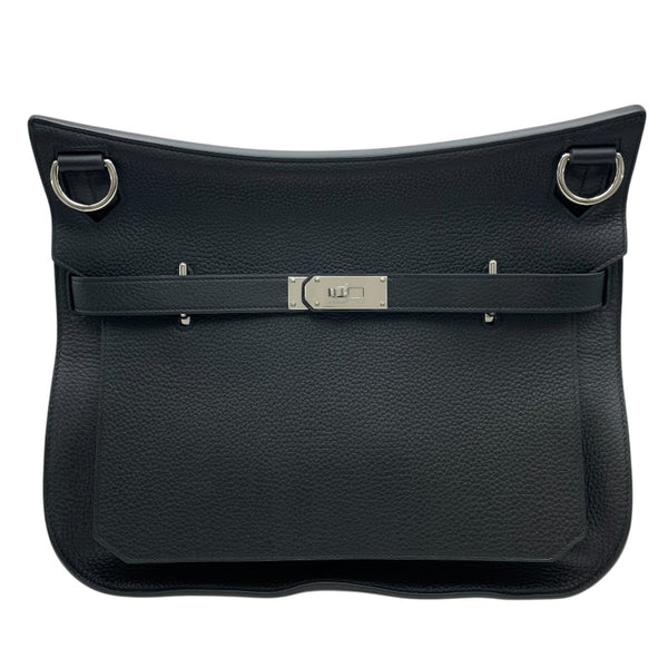 エルメス HERMES ジプシエール34 □N刻印 ブラック/SV金具 トリヨンクレマンス レディース ショルダーバッグ