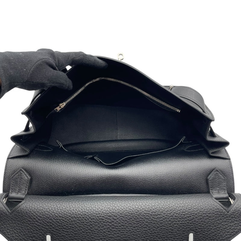 エルメス HERMES ジプシエール34 □N刻印 ブラック/SV金具 トリヨンクレマンス レディース ショルダーバッグ