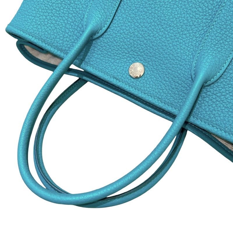 エルメス HERMES ガーデンパーティーTPM D刻印 （2019年製） マラカイト シルバー金具 ネゴンダ レディース ハンドバッグ