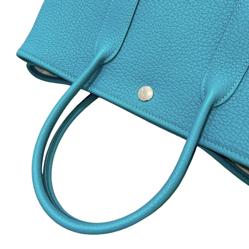 エルメス HERMES ガーデンパーティーTPM D刻印 （2019年製） マラカイト シルバー金具 ネゴンダ レディース ハンドバッグ