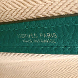 エルメス HERMES ガーデンパーティーTPM D刻印 （2019年製） マラカイト シルバー金具 ネゴンダ レディース ハンドバッグ