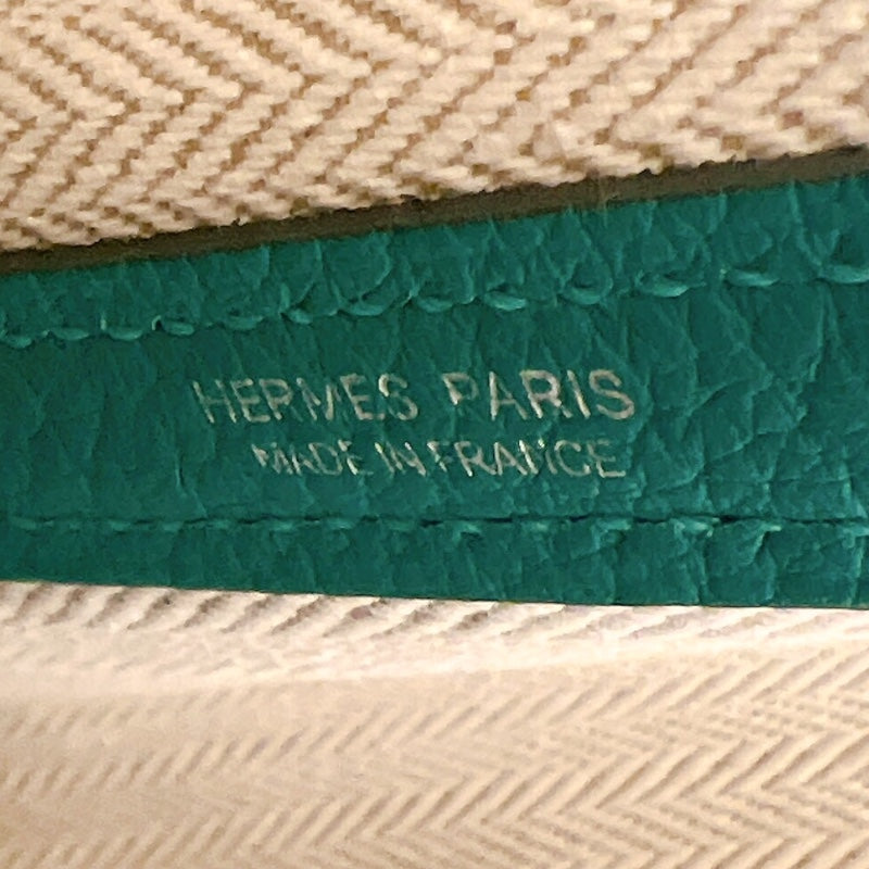 エルメス HERMES ガーデンパーティーTPM D刻印 （2019年製） マラカイト シルバー金具 ネゴンダ レディース ハンドバッグ