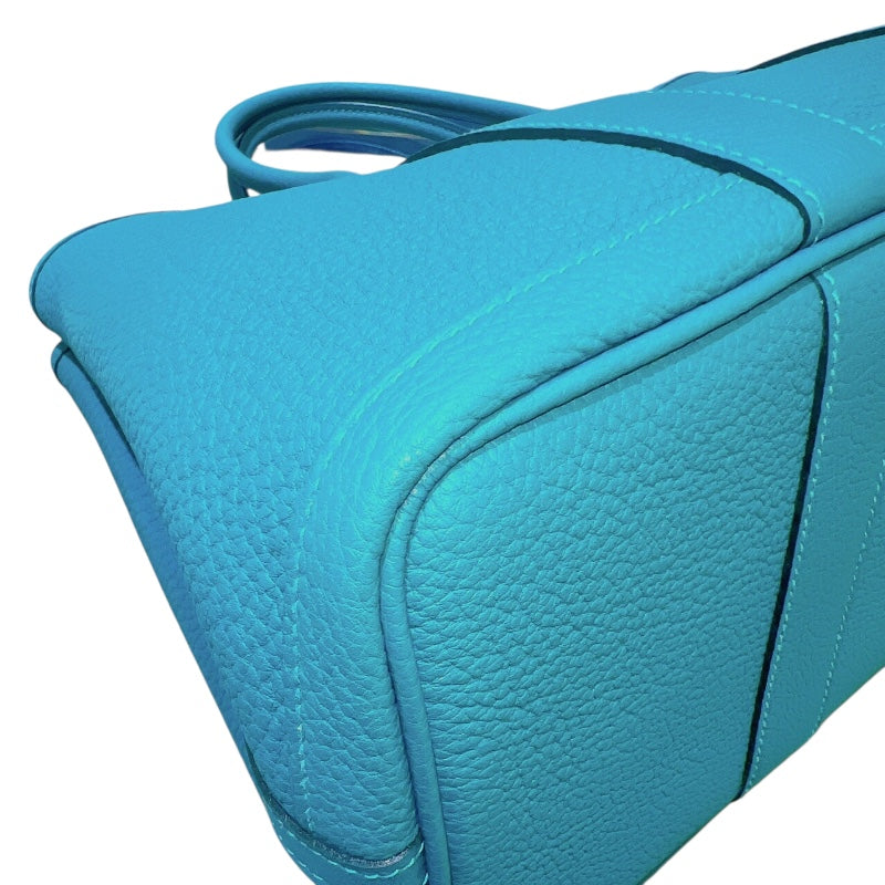 エルメス HERMES ガーデンパーティーTPM D刻印 （2019年製） マラカイト シルバー金具 ネゴンダ レディース ハンドバッグ