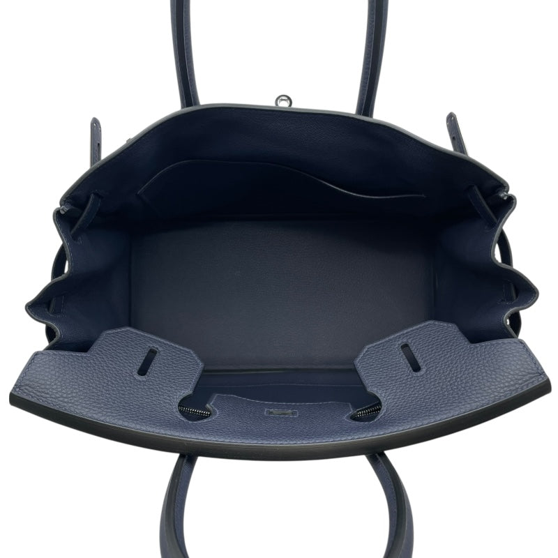 エルメス HERMES バーキン30 Y刻 ブルーニュイ SV金具 トゴ レディース ハンドバッグ