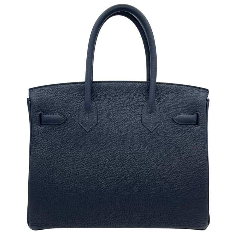 エルメス HERMES バーキン30 Y刻 ブルーニュイ SV金具 トゴ レディース ハンドバッグ