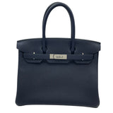 エルメス HERMES バーキン30 Y刻 ブルーニュイ SV金具 トゴ レディース ハンドバッグ