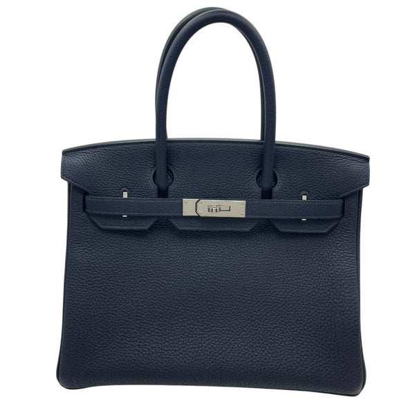 エルメス HERMES バーキン30 Y刻 ブルーニュイ SV金具 トゴ レディース ハンドバッグ