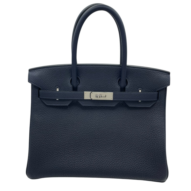 エルメス HERMES バーキン30 Y刻 ブルーニュイ SV金具 トゴ レディース ハンドバッグ