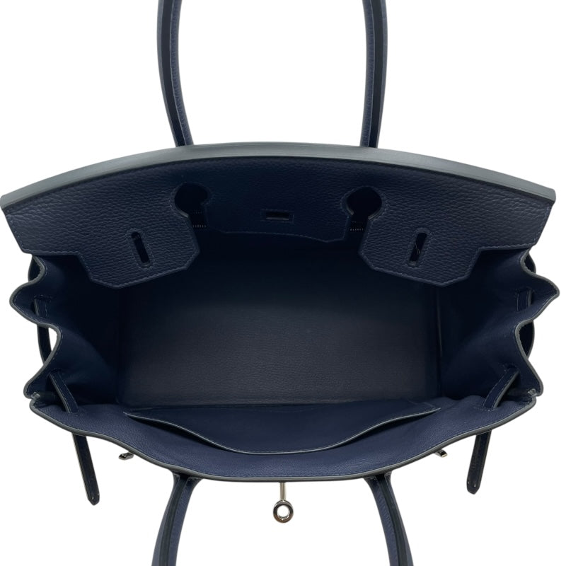 エルメス HERMES バーキン30 Y刻 ブルーニュイ SV金具 トゴ レディース ハンドバッグ