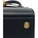 エルメス HERMES ミニケリー20 〇X刻 ブラック GD金具 ボックスカーフ レディース ショルダーバッグ