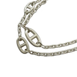 エルメス HERMES シェーヌダンクルファランドール ロングネックレス シルバー Ag925 ジュエリー