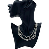 エルメス HERMES シェーヌダンクルファランドール ロングネックレス シルバー Ag925 ジュエリー