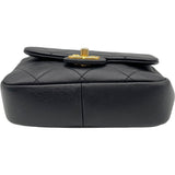 シャネル CHANEL マトラッセトップハンドルミニ AS1357 28番台 ブラック GD金具 ラム レディース ハンドバッグ