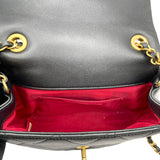 シャネル CHANEL マトラッセトップハンドルミニ AS1357 28番台 ブラック GD金具 ラム レディース ハンドバッグ