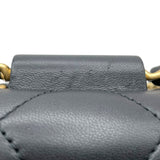 シャネル CHANEL マトラッセトップハンドルミニ AS1357 28番台 ブラック GD金具 ラム レディース ハンドバッグ