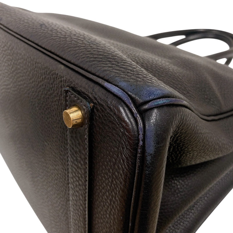 エルメス HERMES バーキン40 □C刻印 (1999年製) ブルーインディゴ　ゴールド金具 トゴ レディース ハンドバッグ