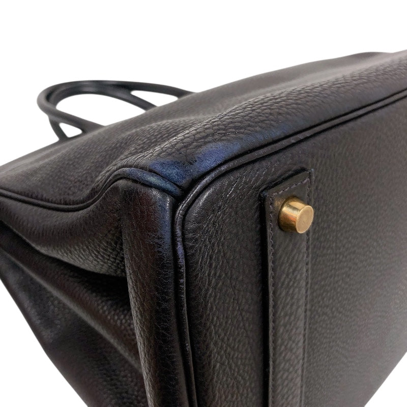 エルメス HERMES バーキン40 □C刻印 (1999年製) ブルーインディゴ　ゴールド金具 トゴ レディース ハンドバッグ