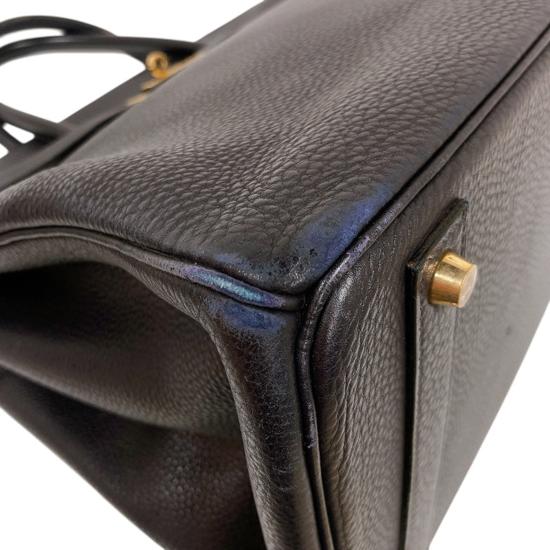 エルメス HERMES バーキン40 □C刻印 (1999年製) ブルーインディゴ　ゴールド金具 トゴ レディース ハンドバッグ