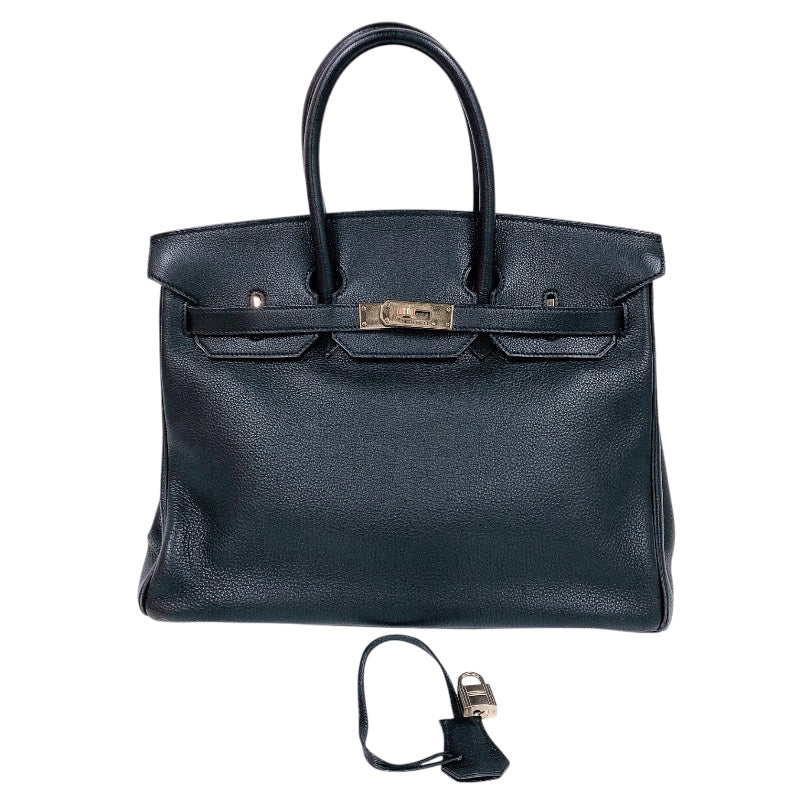 エルメス HERMES バーキン35 □A刻印　(1997年製) ブラック　ゴールド金具 トゴ レディース ハンドバッグ