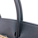 エルメス HERMES バーキン35 □A刻印　(1997年製) ブラック　ゴールド金具 トゴ レディース ハンドバッグ