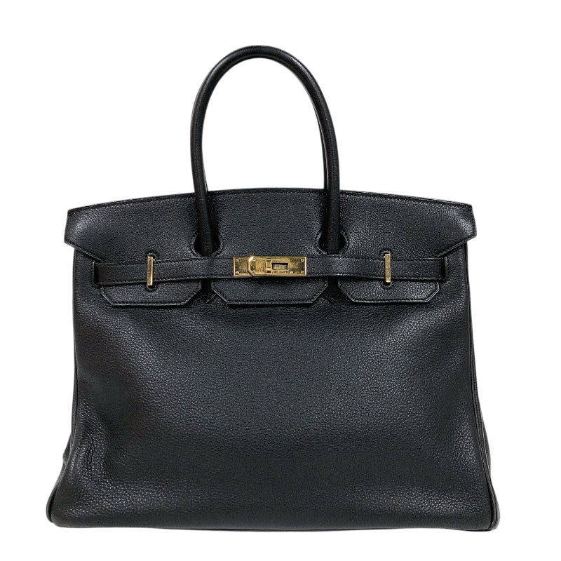 エルメス HERMES バーキン35 □A刻印　(1997年製) ブラック　ゴールド金具 トゴ レディース ハンドバッグ