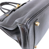 エルメス HERMES バーキン35 □A刻印　(1997年製) ブラック　ゴールド金具 トゴ レディース ハンドバッグ