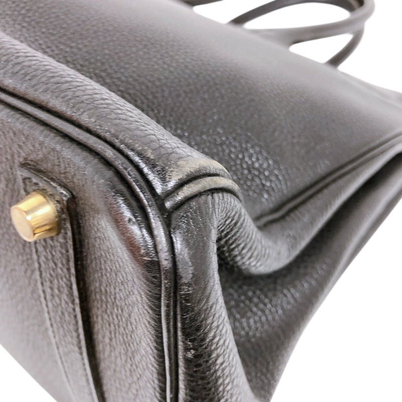 エルメス HERMES バーキン35 □A刻印　(1997年製) ブラック　ゴールド金具 トゴ レディース ハンドバッグ