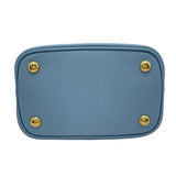 プラダ PRADA パニエ スモール バッグ 1BA217 ライトブルー GD金具 サフィアーノレザー レディース ショルダーバッグ