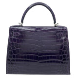 エルメス HERMES ケリー28 □N刻 アメジスト SV金具 二ロティカス レディース ショルダーバッグ