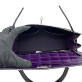 エルメス HERMES ケリー28 □N刻 アメジスト SV金具 二ロティカス レディース ショルダーバッグ