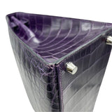 エルメス HERMES ケリー28 □N刻 アメジスト SV金具 二ロティカス レディース ショルダーバッグ