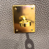 エルメス HERMES バーキン30 X刻印 エトゥープ/GD金具 トゴ レディース ハンドバッグ