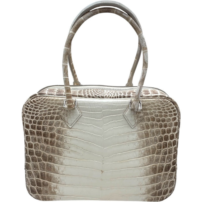 エルメス HERMES プリュム28 X刻 ヒマラヤ SV金具 ニロティカス レディース ハンドバッグ