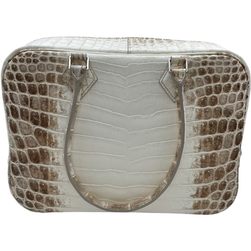 エルメス HERMES プリュム28 X刻 ヒマラヤ SV金具 ニロティカス レディース ハンドバッグ