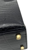 エルメス HERMES ケリー28 外縫い □E刻 ブラック GD金具 ポロサスリセ レディース ハンドバッグ