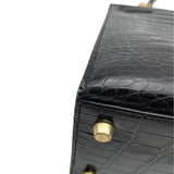 エルメス HERMES ケリー28 外縫い □E刻 ブラック GD金具 ポロサスリセ レディース ハンドバッグ