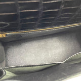 エルメス HERMES ケリー28 外縫い □E刻 ブラック GD金具 ポロサスリセ レディース ハンドバッグ