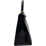 エルメス HERMES ケリー28 外縫い □E刻 ブラック GD金具 ポロサスリセ レディース ハンドバッグ