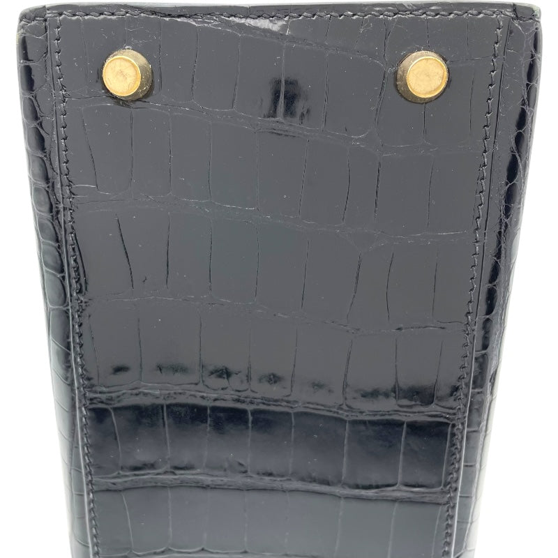 エルメス HERMES ケリー28 外縫い □E刻 ブラック GD金具 ポロサスリセ レディース ハンドバッグ