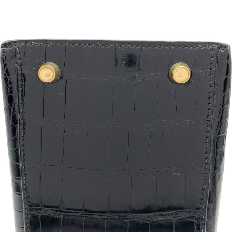 エルメス HERMES ケリー28 外縫い □E刻 ブラック GD金具 ポロサスリセ レディース ハンドバッグ